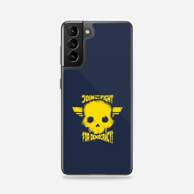 Join The Fight Democracy-Samsung-Snap-Phone Case-rocketman_art