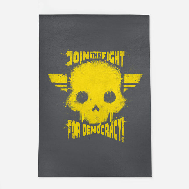 Join The Fight Democracy-None-Outdoor-Rug-rocketman_art