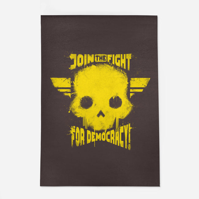 Join The Fight Democracy-None-Outdoor-Rug-rocketman_art