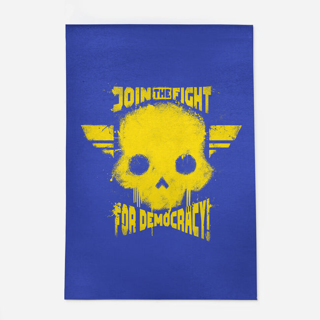 Join The Fight Democracy-None-Outdoor-Rug-rocketman_art