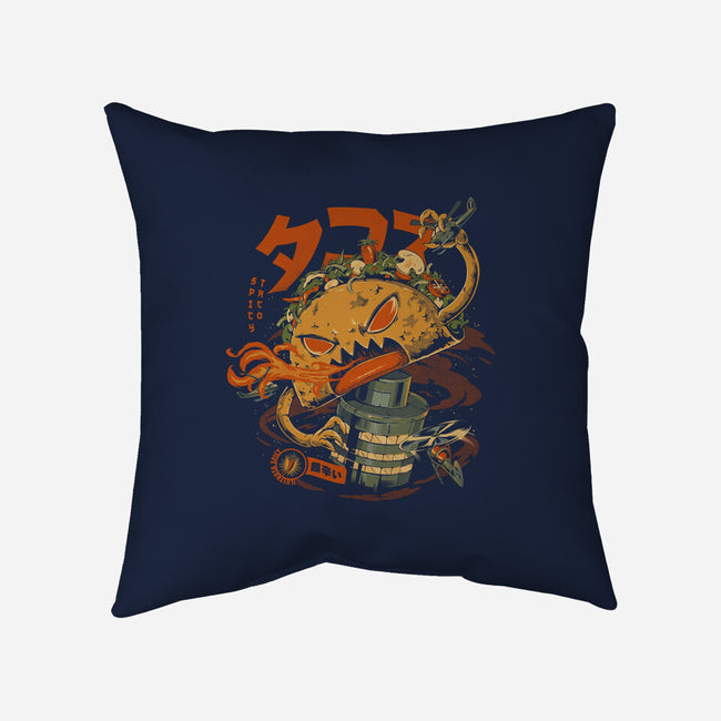 Spicy Taco Attack-None-Non-Removable Cover w Insert-Throw Pillow-ilustrata