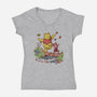 A Stroll In The Woods-Womens-V-Neck-Tee-Xentee