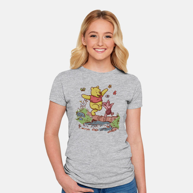 A Stroll In The Woods-Womens-Fitted-Tee-Xentee