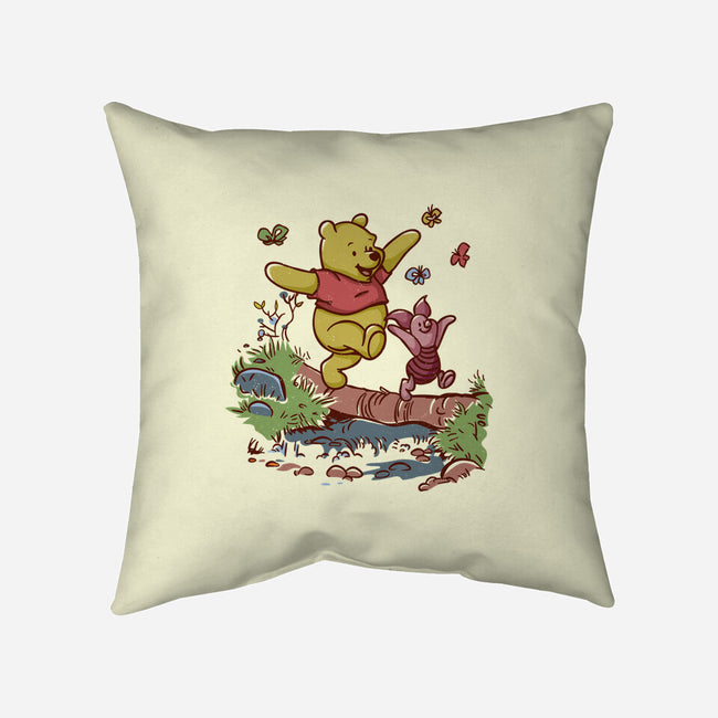 A Stroll In The Woods-None-Non-Removable Cover w Insert-Throw Pillow-Xentee