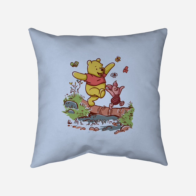 A Stroll In The Woods-None-Removable Cover w Insert-Throw Pillow-Xentee