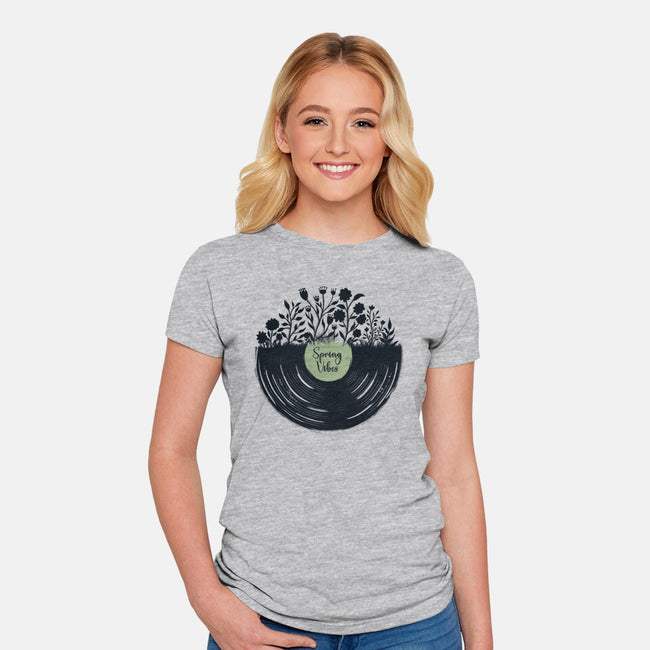 Spring Vibes-Womens-Fitted-Tee-NMdesign