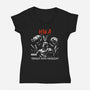 HWA Straight Outta Malevelon-Womens-V-Neck-Tee-rocketman_art