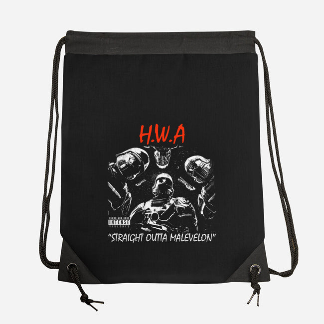 HWA Straight Outta Malevelon-None-Drawstring-Bag-rocketman_art