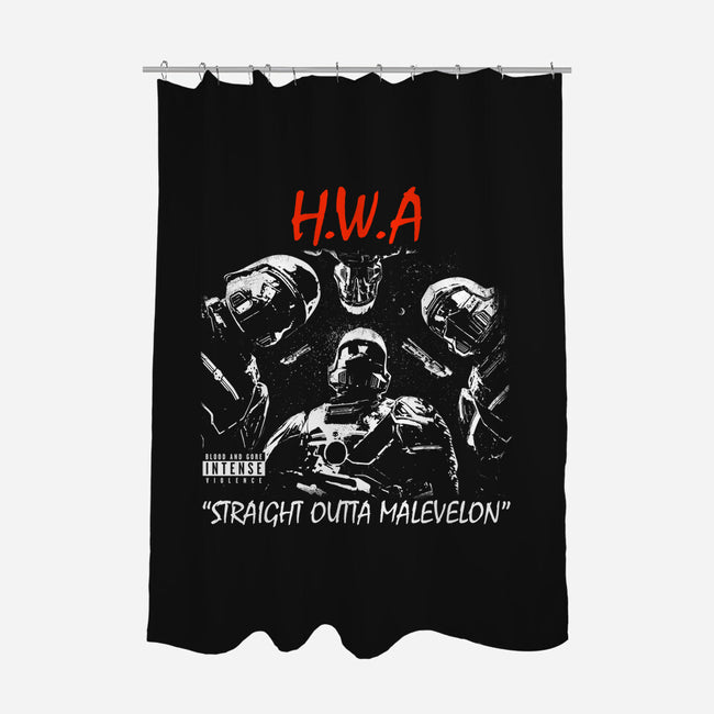 HWA Straight Outta Malevelon-None-Polyester-Shower Curtain-rocketman_art