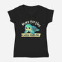 More Turtles Less Plastic-Womens-V-Neck-Tee-NemiMakeit