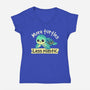 More Turtles Less Plastic-Womens-V-Neck-Tee-NemiMakeit