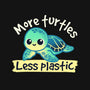 More Turtles Less Plastic-Womens-Off Shoulder-Tee-NemiMakeit
