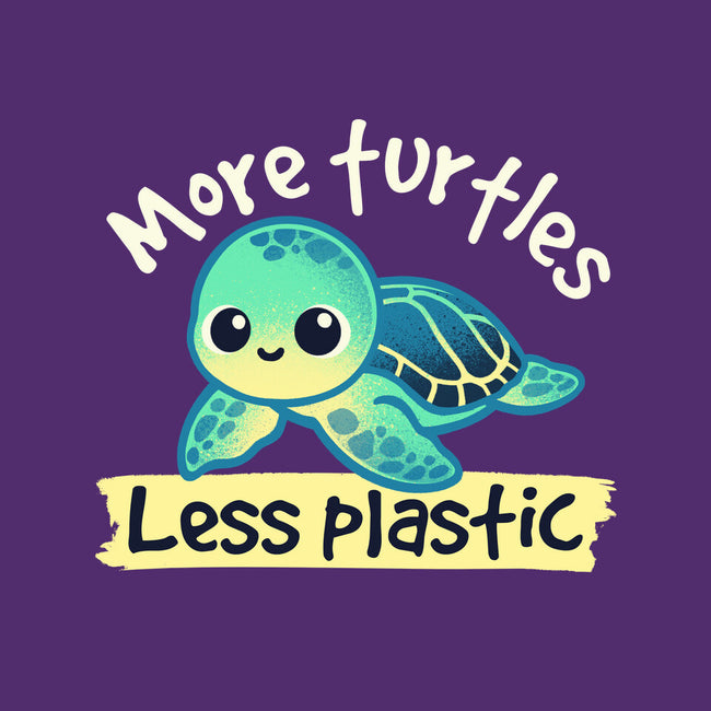 More Turtles Less Plastic-None-Adjustable Tote-Bag-NemiMakeit