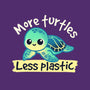 More Turtles Less Plastic-None-Zippered-Laptop Sleeve-NemiMakeit