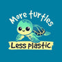 More Turtles Less Plastic-None-Glossy-Sticker-NemiMakeit