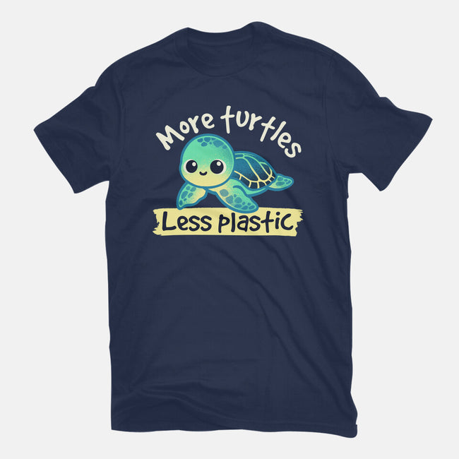 More Turtles Less Plastic-Unisex-Basic-Tee-NemiMakeit