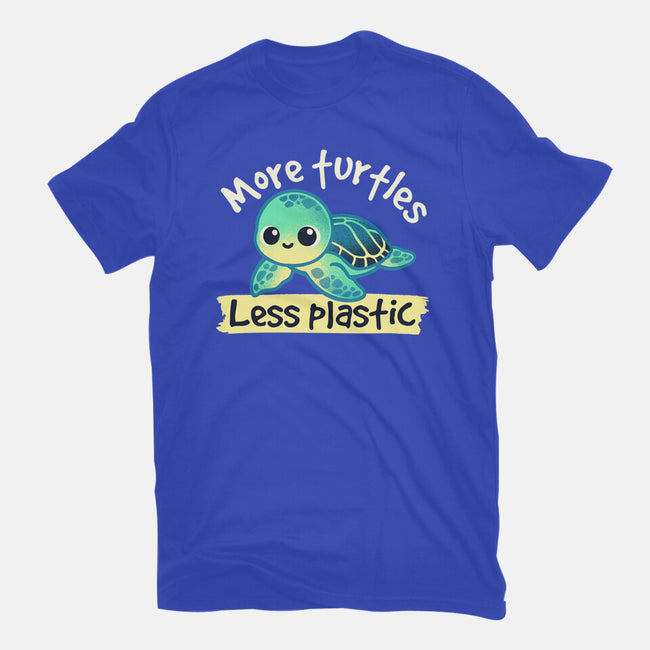 More Turtles Less Plastic-Womens-Basic-Tee-NemiMakeit