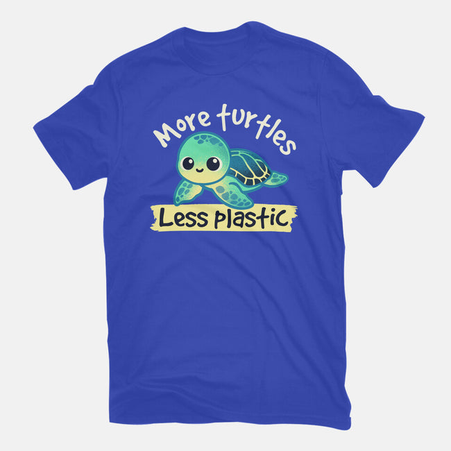 More Turtles Less Plastic-Mens-Premium-Tee-NemiMakeit