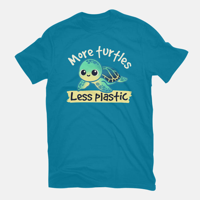 More Turtles Less Plastic-Womens-Basic-Tee-NemiMakeit