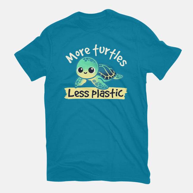 More Turtles Less Plastic-Mens-Premium-Tee-NemiMakeit