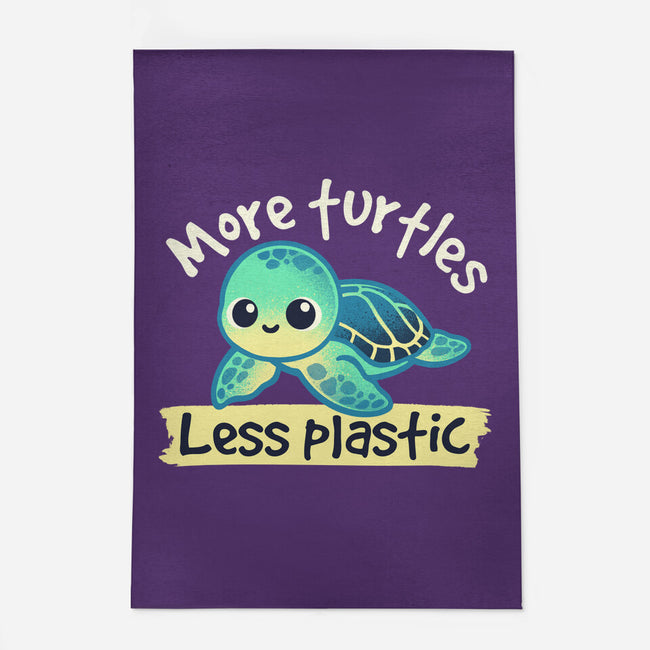 More Turtles Less Plastic-None-Outdoor-Rug-NemiMakeit