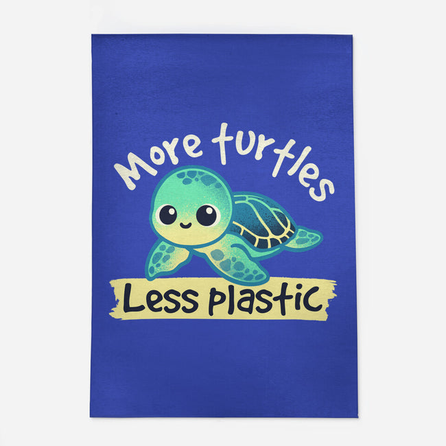 More Turtles Less Plastic-None-Outdoor-Rug-NemiMakeit