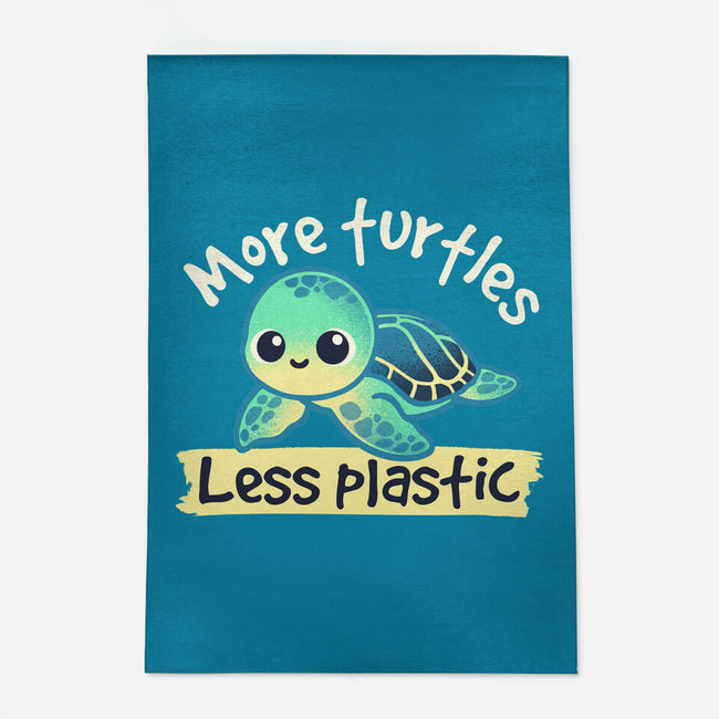 More Turtles Less Plastic-None-Outdoor-Rug-NemiMakeit