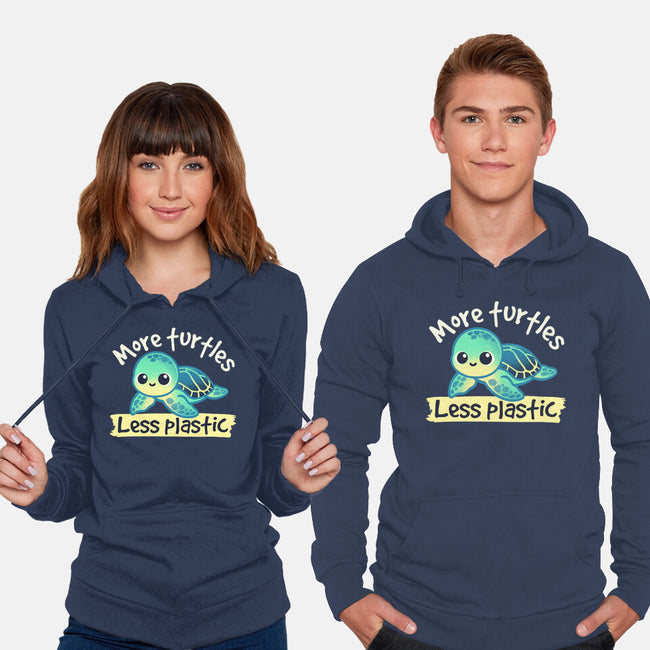 More Turtles Less Plastic-Unisex-Pullover-Sweatshirt-NemiMakeit