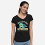 More Turtles Less Plastic-Womens-V-Neck-Tee-NemiMakeit