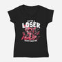 Loser Baby-Womens-V-Neck-Tee-estudiofitas