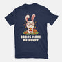 Books Make Me Hoppy-Womens-Fitted-Tee-tobefonseca