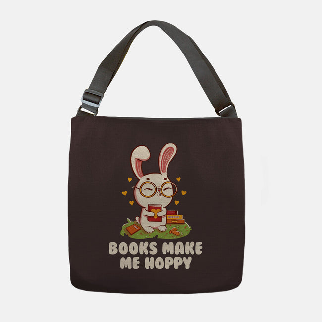 Books Make Me Hoppy-None-Adjustable Tote-Bag-tobefonseca