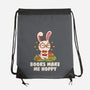 Books Make Me Hoppy-None-Drawstring-Bag-tobefonseca