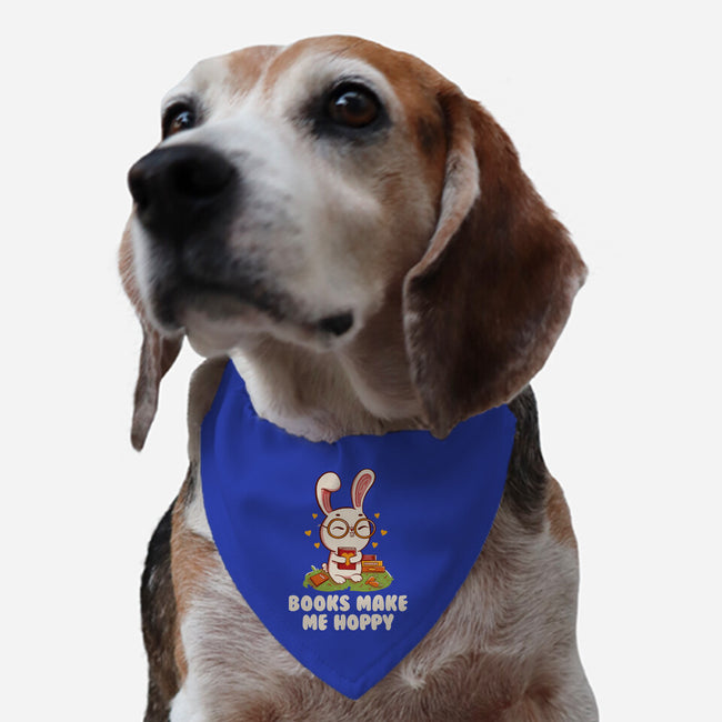 Books Make Me Hoppy-Dog-Adjustable-Pet Collar-tobefonseca