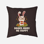 Books Make Me Hoppy-None-Non-Removable Cover w Insert-Throw Pillow-tobefonseca