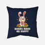 Books Make Me Hoppy-None-Non-Removable Cover w Insert-Throw Pillow-tobefonseca