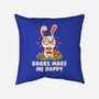 Books Make Me Hoppy-None-Non-Removable Cover w Insert-Throw Pillow-tobefonseca