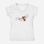 The Creation Of Coffee-Womens-V-Neck-Tee-tobefonseca