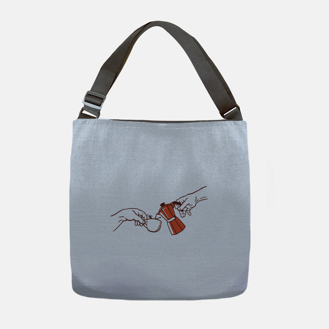 The Creation Of Coffee-None-Adjustable Tote-Bag-tobefonseca