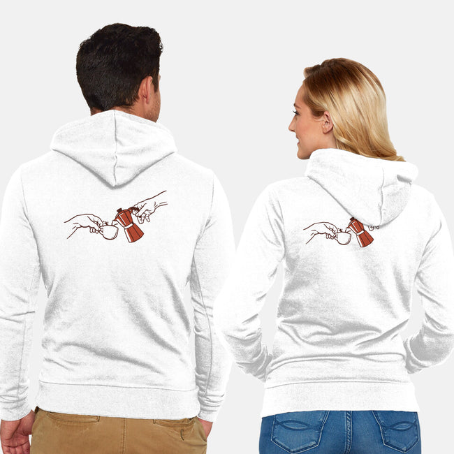 The Creation Of Coffee-Unisex-Zip-Up-Sweatshirt-tobefonseca