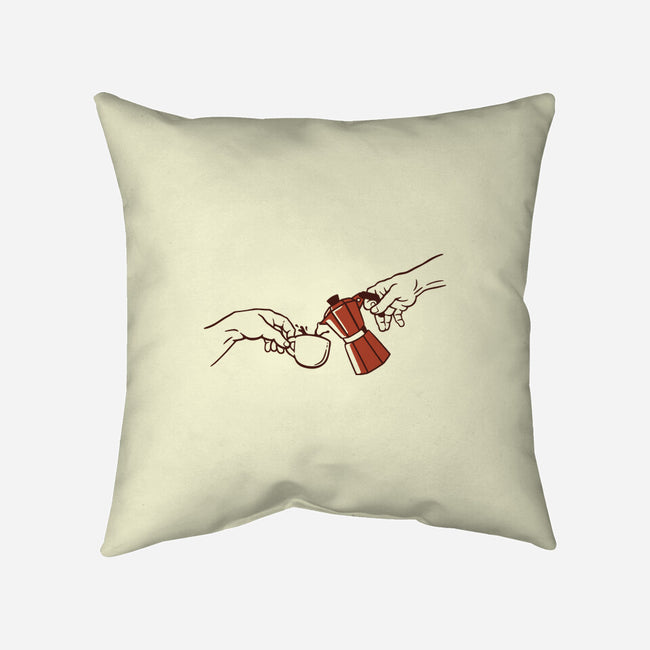 The Creation Of Coffee-None-Removable Cover w Insert-Throw Pillow-tobefonseca