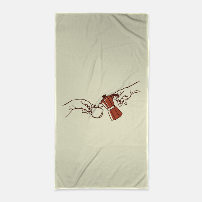 The Creation Of Coffee-None-Beach-Towel-tobefonseca