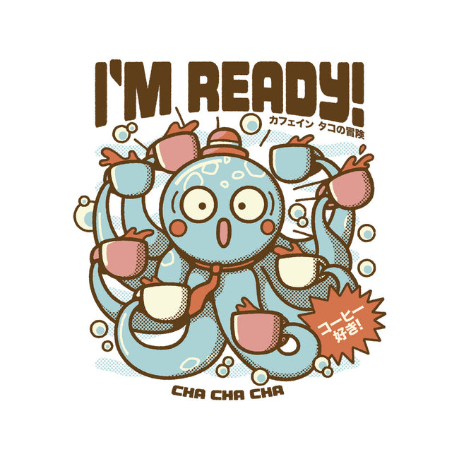 I'm Ready Coffee Octopus-Womens-V-Neck-Tee-tobefonseca