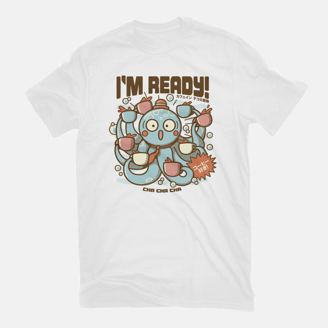 I'm Ready Coffee Octopus-Mens-Heavyweight-Tee-tobefonseca