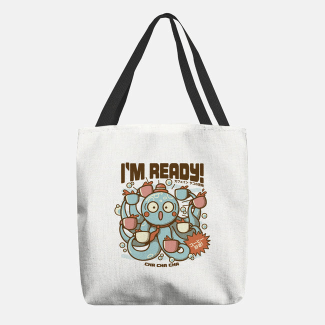 I'm Ready Coffee Octopus-None-Basic Tote-Bag-tobefonseca