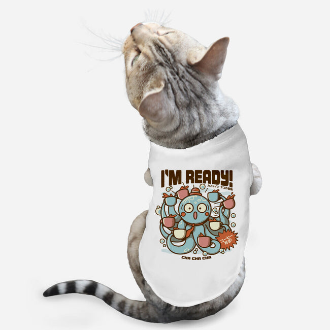 I'm Ready Coffee Octopus-Cat-Basic-Pet Tank-tobefonseca