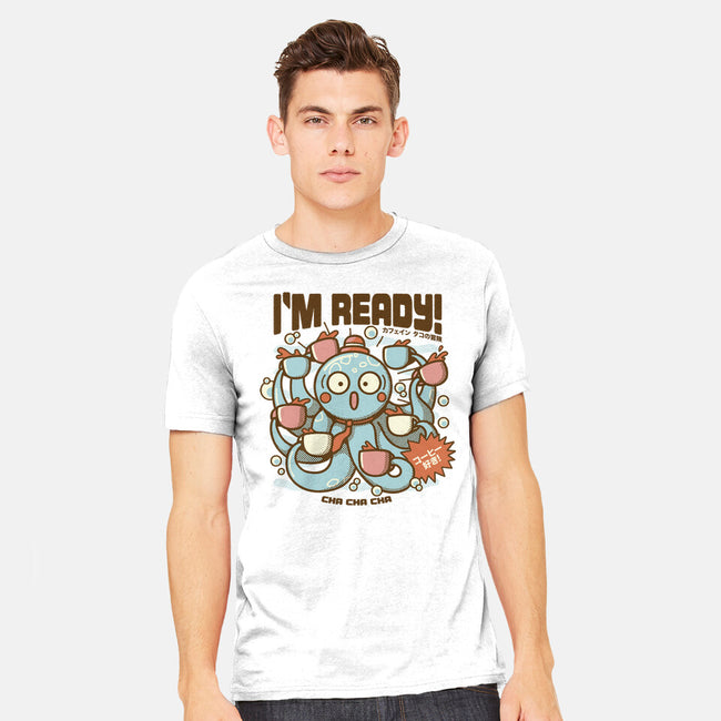 I'm Ready Coffee Octopus-Mens-Heavyweight-Tee-tobefonseca