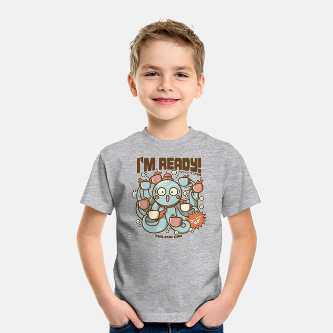 I'm Ready Coffee Octopus-Youth-Basic-Tee-tobefonseca