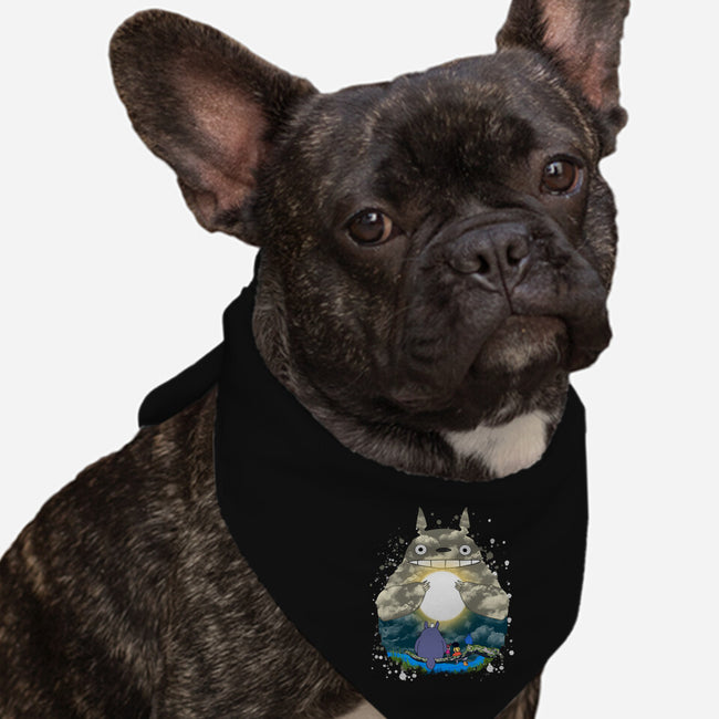 Totoro Moonlight-Dog-Bandana-Pet Collar-JamesQJO