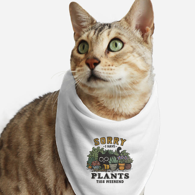 I Have Plants This Weekend-Cat-Bandana-Pet Collar-kg07